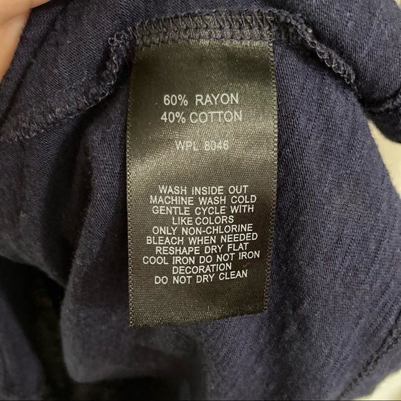 INC Navy Top - International Concepts - Picture 3 of 4